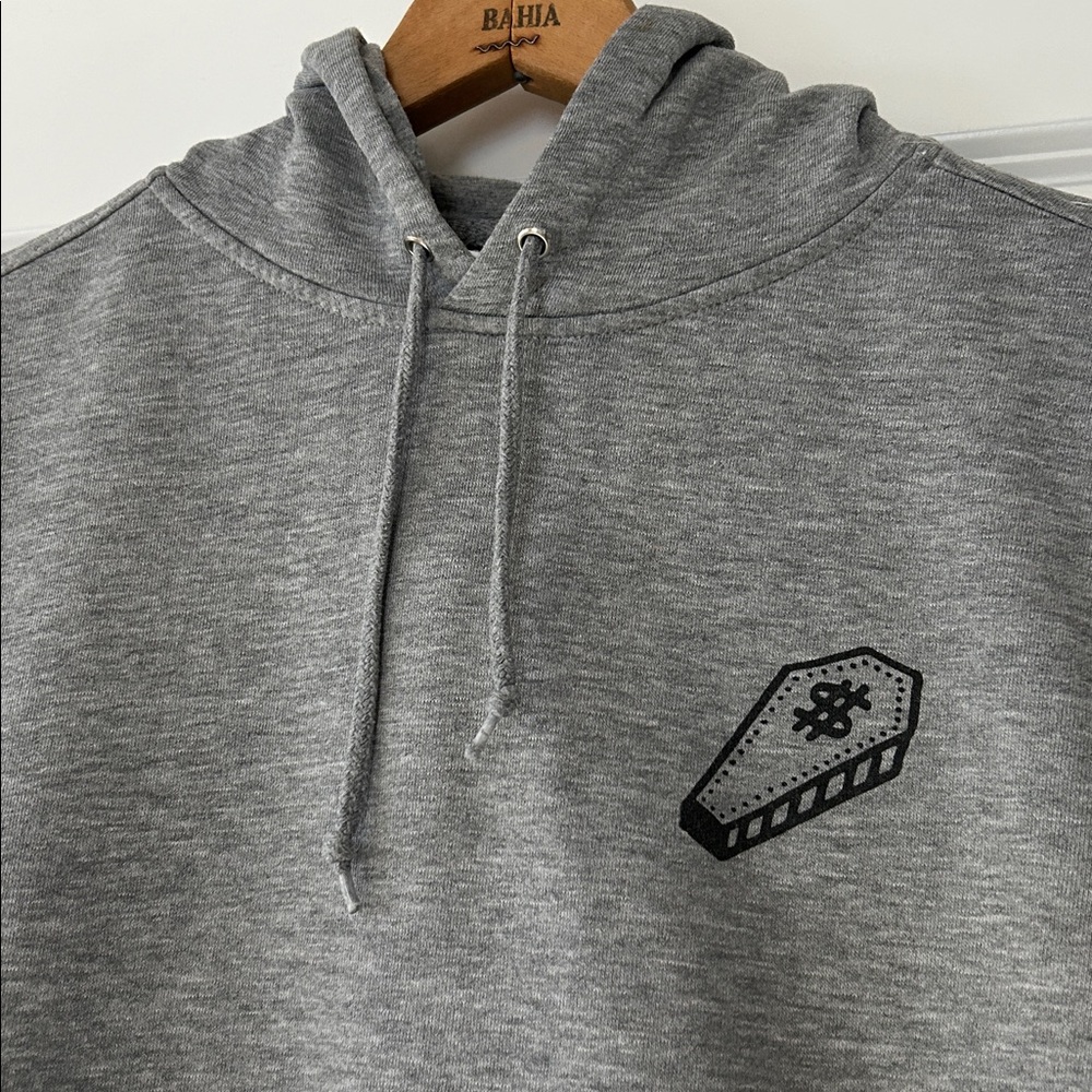 Lurking Class "Greed Kills" by Sketchy Tank Hoodie Sweatshirt Sz S MEASUREMENTS